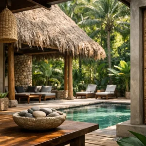 Acabados naturales en arquitectura tropical