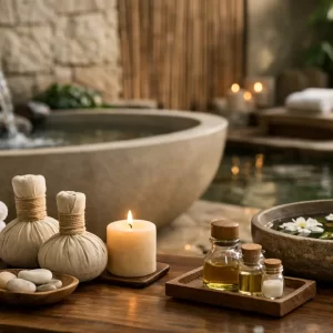 Material natural para spas con acabado premium